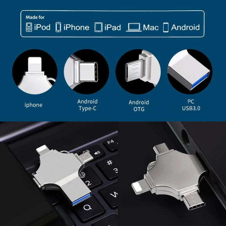 Clé USB OTG 4 en 1
