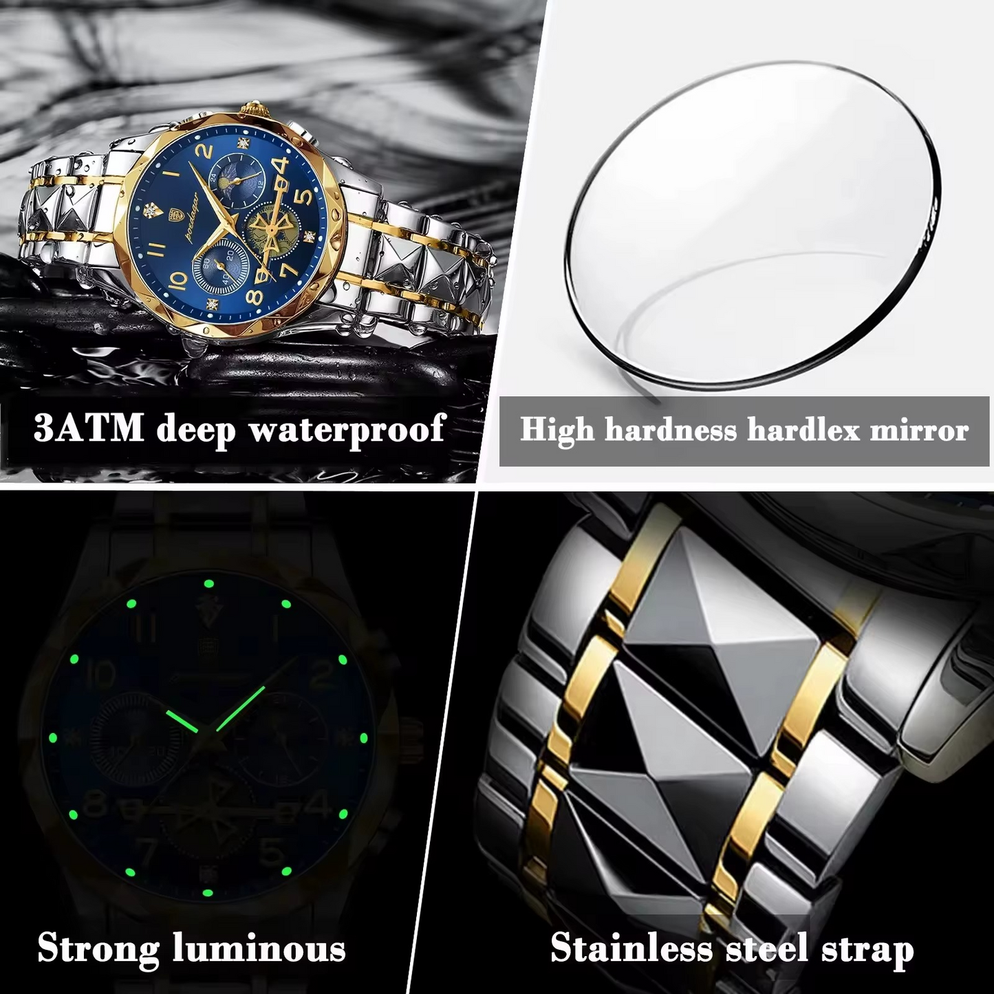 💝 Montre de Luxe Chronographe Le Cadeau Premium pour Lui 🕰️❤️