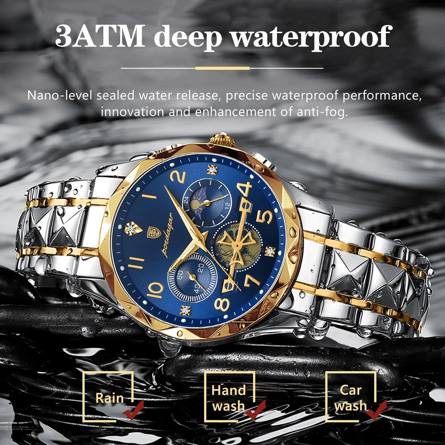 💝 Montre de Luxe Chronographe Le Cadeau Premium pour Lui 🕰️❤️
