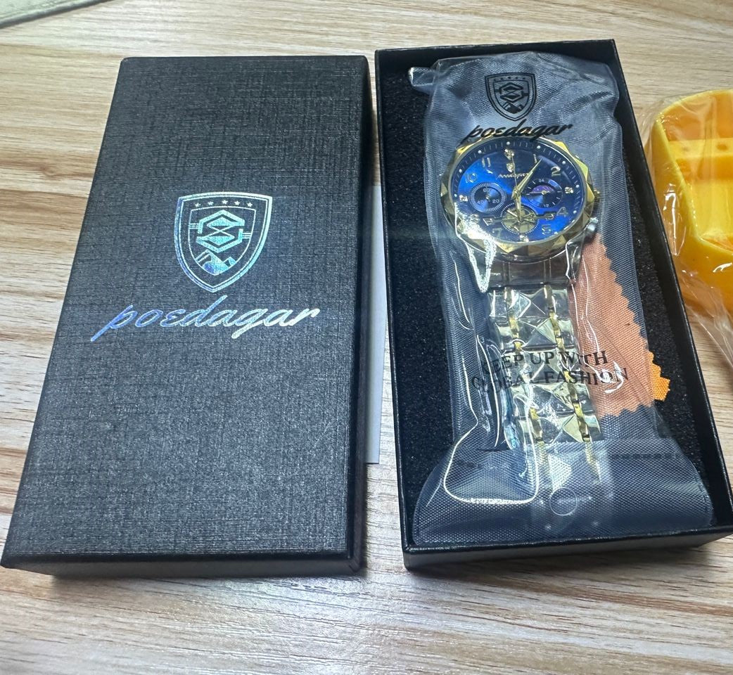 💝 Montre de Luxe Chronographe Le Cadeau Premium pour Lui 🕰️❤️